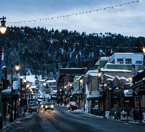 Oi Luci High Altitude Skincare | Guide to Park City, Utah | Main Street in the Winter | Photo by Marcus Mellamy